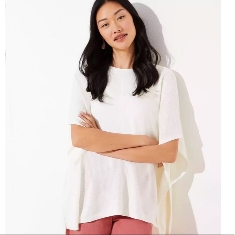 LOFT Chevron Poncho